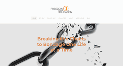 Desktop Screenshot of freedomthrougheducation.com