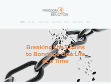 Tablet Screenshot of freedomthrougheducation.com